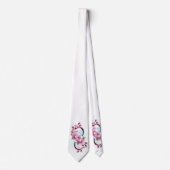 Infinity met Sakura Blossom Flowers Stropdas (Voorkant)