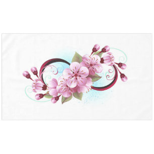 Infinity met Sakura Blossom Flowers Tafelkleed
