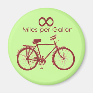 Infinity Miles Per Gallon Bike Magnet Magneet