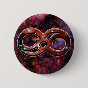 Infinity Nebula Buttonnen Ronde Button 5,7 Cm