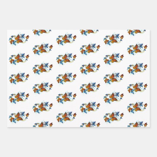Infinity of Monarch Butterflies Inpakpapier Vel (Voorkant)