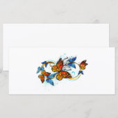 Infinity of Monarch Butterflies Menu (Voorkant / Achterkant)