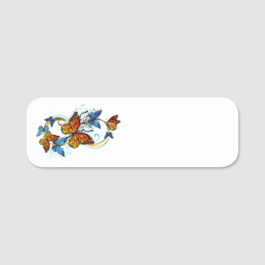 Infinity of Monarch Butterflies Naamplaatje (Voorkant)