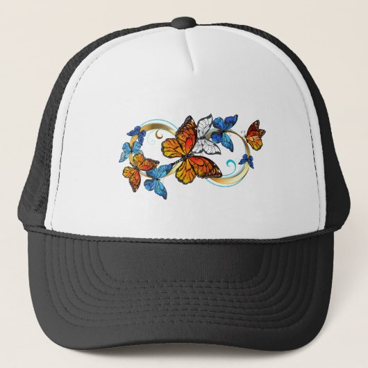 Infinity of Monarch Butterflies Trucker Pet (Voorkant)