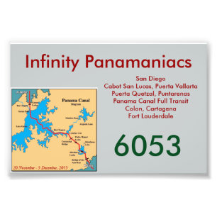 Infinity Panamaniacs Deurkaart Foto Afdruk
