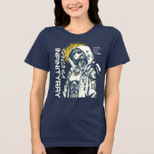 Infinity Ray – Cyberpunk Android Anime Tri-Blend Shirt (Voorkant)