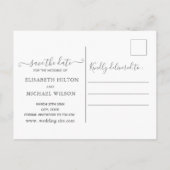 Infinity roos Gold romantic monogram calligraphy Aankondigingskaart (Achterkant)