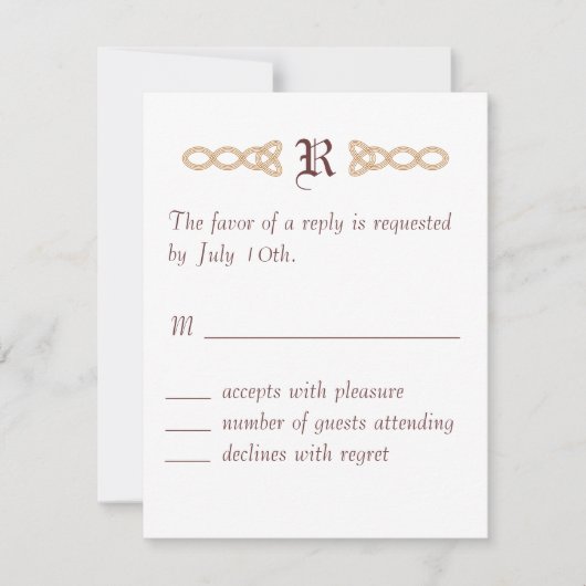 Infinity RSVP Kaartje (Voorkant)