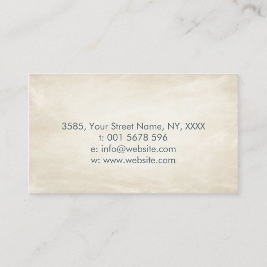 Infinity Sakura Tree Branch Visitekaartje (Achterkant)