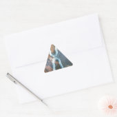 Infinity silver Schattige mooi inspirerend design Driehoek Sticker (Envelop)