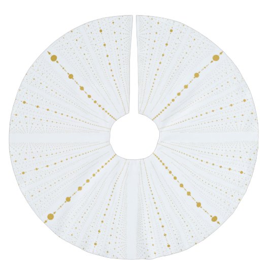Infinity Space Stippen 2 - White en Gold- Kerstboom Rok (Voorkant)