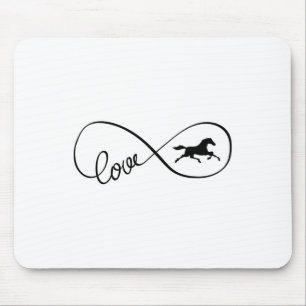 Infinity Symbol Art Love Horseback Riding Clothes Muismat