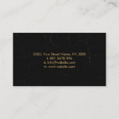 Infinity Symbol Feather - Gold- en inktpastels Visitekaartje (Achterkant)