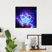 Infinity symbol nebula poster (Thuiskantoor)