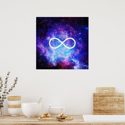 Infinity symbol nebula poster (Keuken)