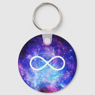 Infinity symbol nebula sleutelhanger