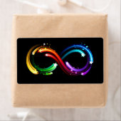 Infinity symbol of rainbow comets etiket (Insitu)