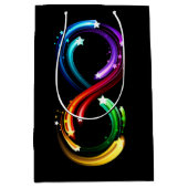 Infinity symbol of rainbow comets medium cadeauzakje (Voorkant)