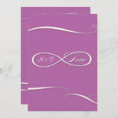 Infinity Symbol Sign Infinite Love Weddings Scroll Kaart (Voorkant / Achterkant)