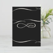 Infinity Symbol Sign Infinite Love Weddings Scroll Kaart (Staand voorkant)