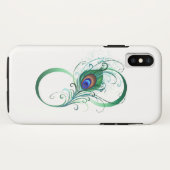 Infinity Symbol with Peacock Feather Case-Mate iPhone Case (Achterkant (horizontaal))