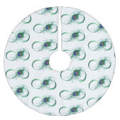 Infinity Symbol with Peacock Feather Kerstboom Rok (Voorkant)