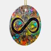 Infinity symbool | Autisme Bewustmaking Neurodiver Keramisch Ornament (Rechts)