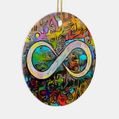 Infinity symbool | Autisme Bewustmaking Neurodiver Keramisch Ornament (Rechts)