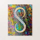 Infinity symbool | Autisme Bewustmaking Neurodiver Legpuzzel (Verticaal)