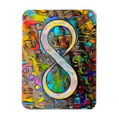 Infinity symbool | Autisme Bewustmaking Neurodiver Magneet (Verticaal)