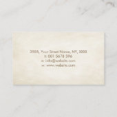 Infinity-symbool - boomtak visitekaartje (Achterkant)