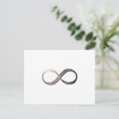 Infinity symbool briefkaart (Staand voorkant)