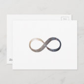 Infinity symbool briefkaart (Voorkant / Achterkant)