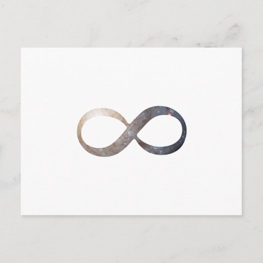 Infinity symbool briefkaart (Voorkant)