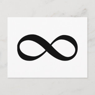 Infinity symbool briefkaart