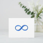 Infinity symbool briefkaart (Staand voorkant)