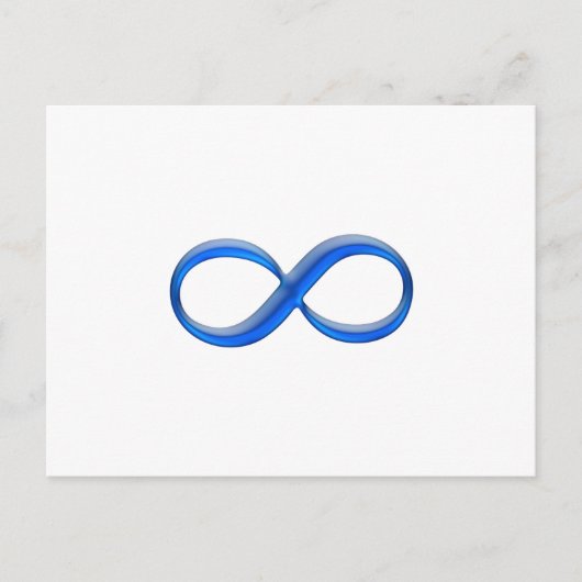 Infinity symbool briefkaart (Voorkant)