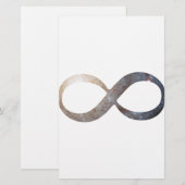 Infinity symbool briefpapier (Voorkant / Achterkant)