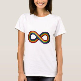 Infinity symbool in LGBTQ Pride Rainbow Flag T-shirt