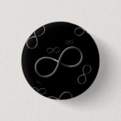 Infinity symbool | Knop Wiskunde Ronde Button 3,2 Cm (Voorkant)