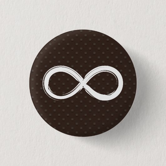 Infinity symbool | Knop Wiskunde Ronde Button 3,2 Cm (Voorkant)