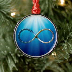 Infinity symbool Koel wiskundige cadeautjes Metalen Ornament