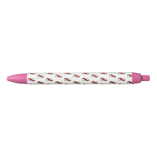 Infinity Symbool met Rode Rozen Zwarte Inkt Pen