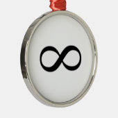 Infinity symbool metalen ornament (Rechts)