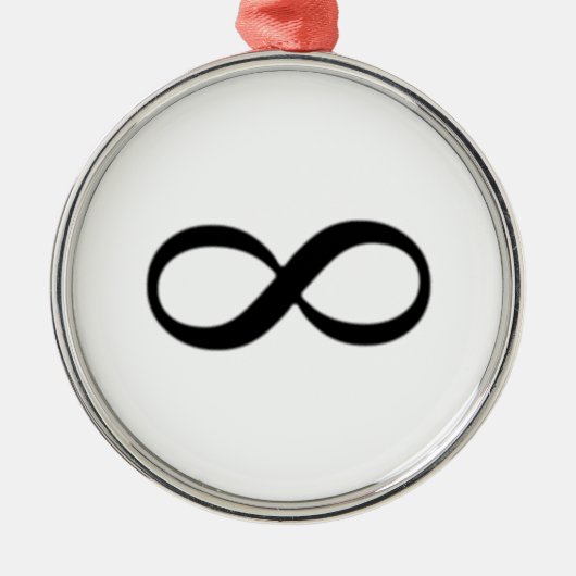 Infinity symbool metalen ornament (Voorkant)