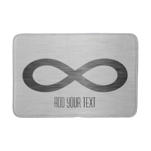 Infinity symbool op Faux-metaal textuur door STayl Badmat