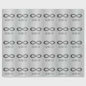 Infinity symbool op Faux-metaal textuur door STayl Cadeaupapier (Vlak)