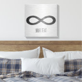 Infinity symbool op Faux-metaal textuur door STayl Canvas Afdruk (Insitu (Slaapkamer))