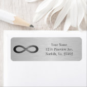 Infinity symbool op Faux-metaal textuur door STayl Etiket (Insitu)