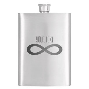 Infinity symbool op Faux-metaal textuur door STayl Heupfles